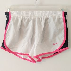 2/20 Nike Dri-Fit White Athletic Running Shorts